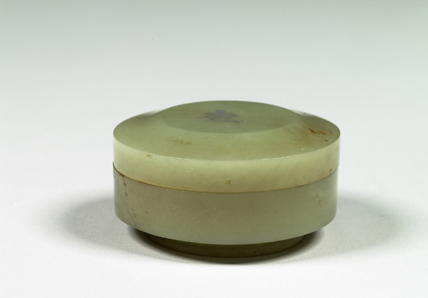 Jade round box, Qing dynasty (1644-1911)-China Archive